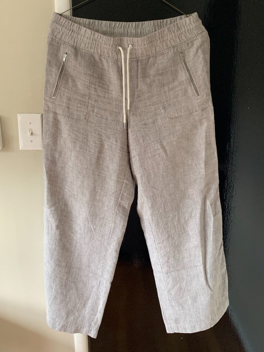Grey Athleta Linen Pants